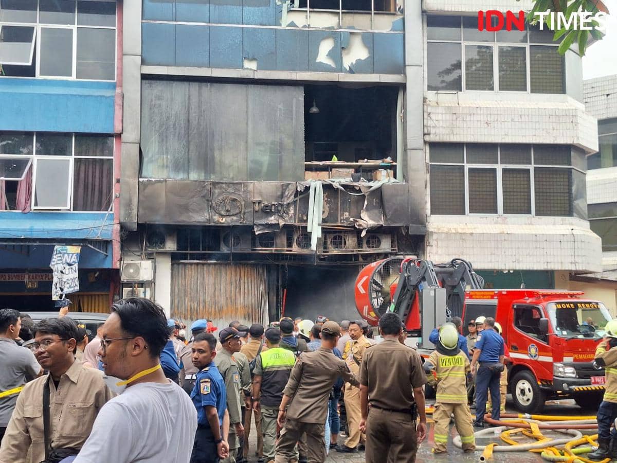 Gedung Terra Drone Kebakaran