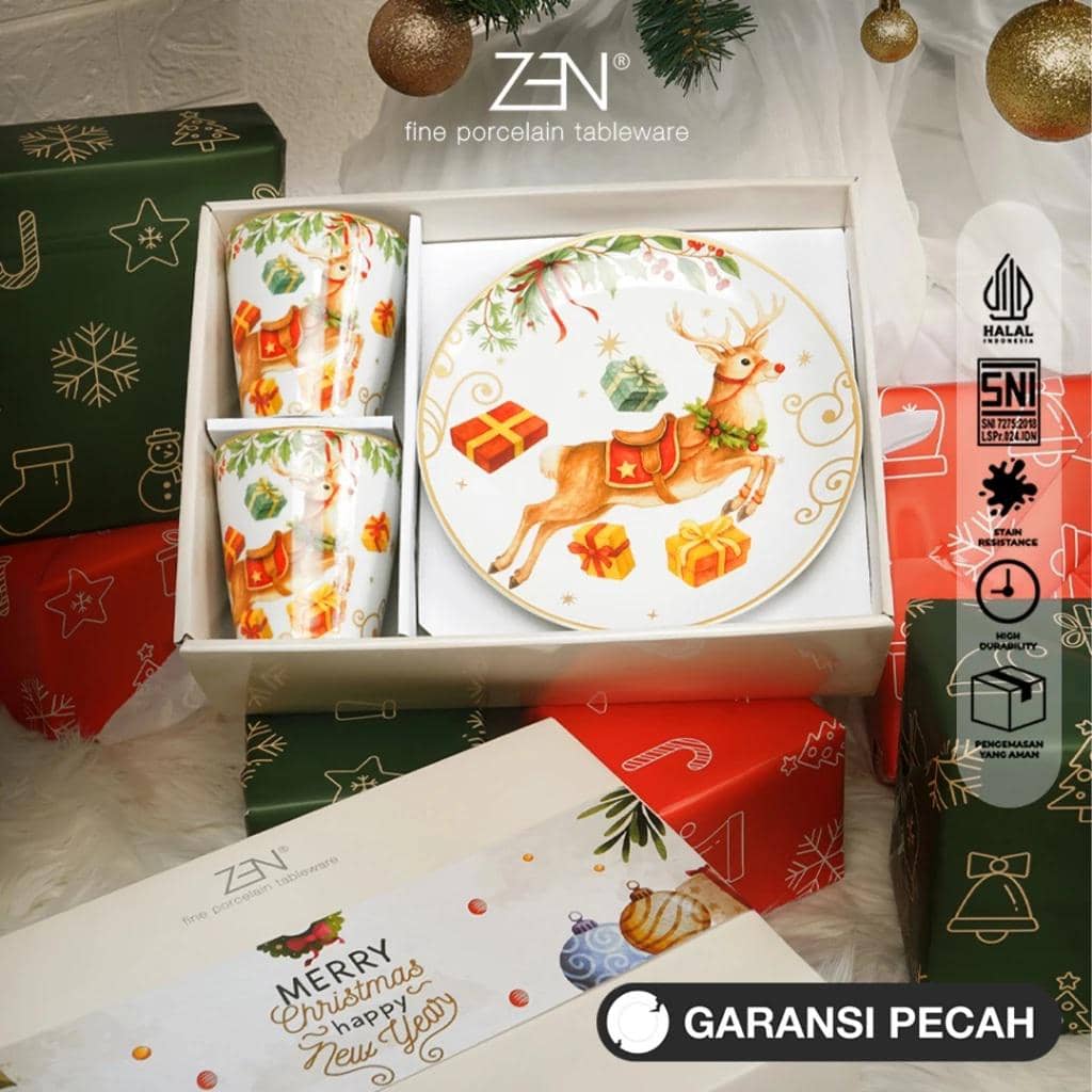 Ilustrasi hampers Natal (Shopee/ZEN Tableware Official Shop)
