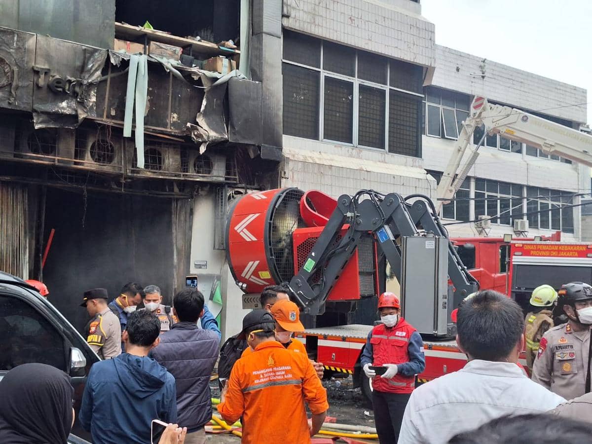 Gedung Terra Drone Kebakaran