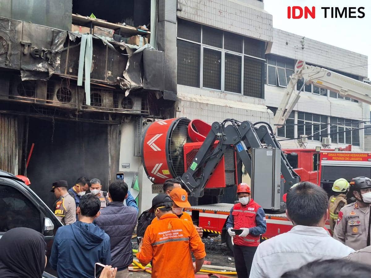 Gedung Terra Drone Kebakaran