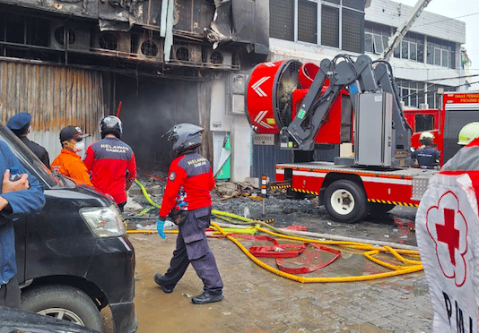 Gedung Terra Drone Kebakaran