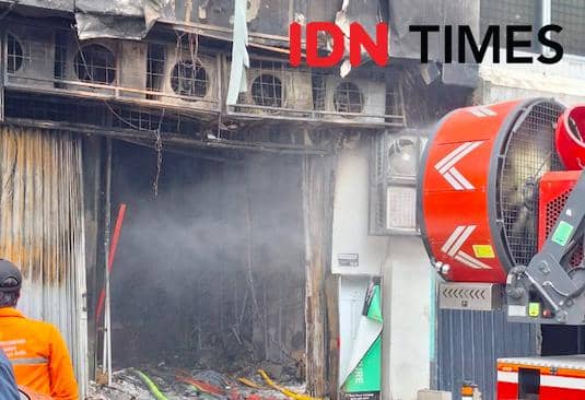 Gedung Terra Drone Kebakaran