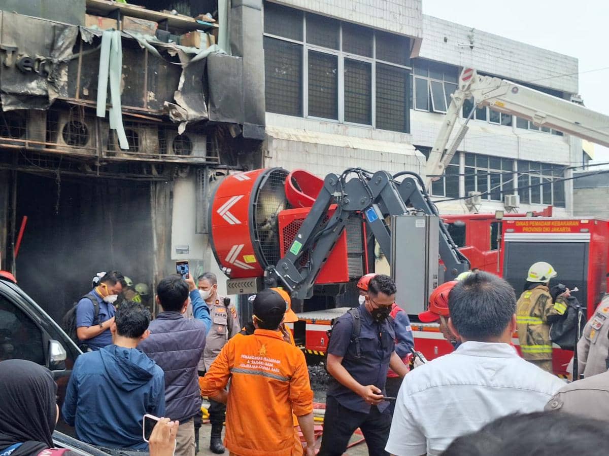 Gedung Terra Drone Kebakaran