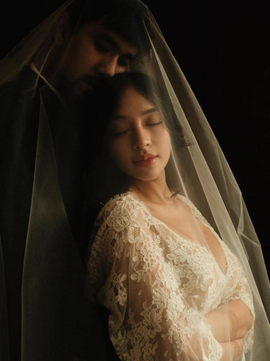 potret prewedding Amanda Zahra dan Adli