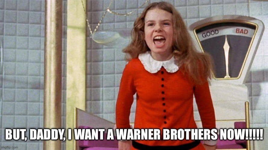 meme Netflix dan Paramount rebutan Warner Bros