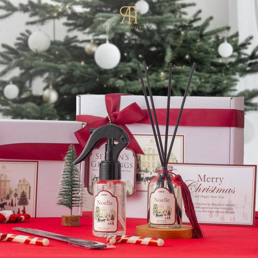 Ilustrasi hampers Natal (Shopee/Tata Perfume Official)