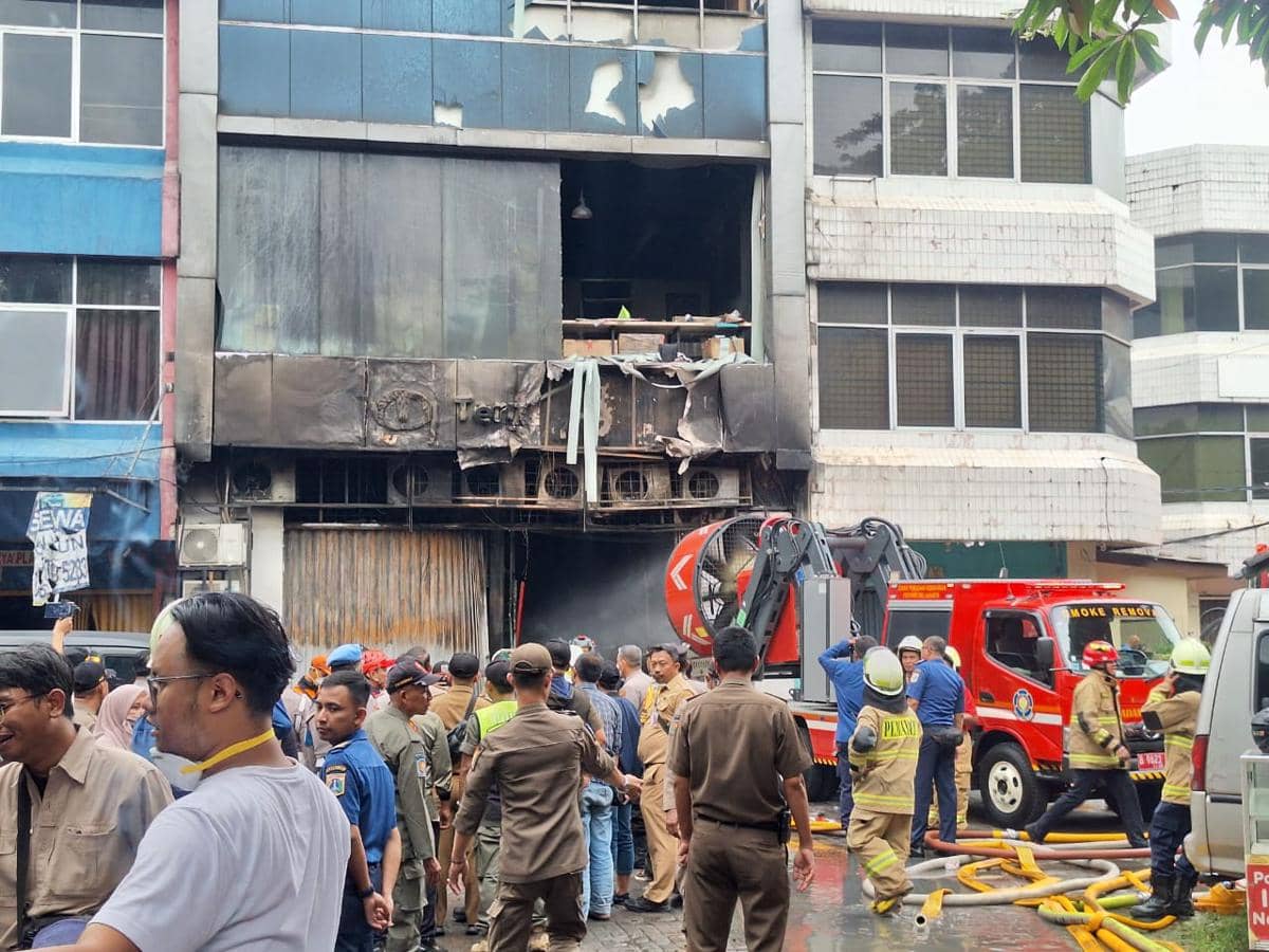 Gedung Terra Drone Kebakaran