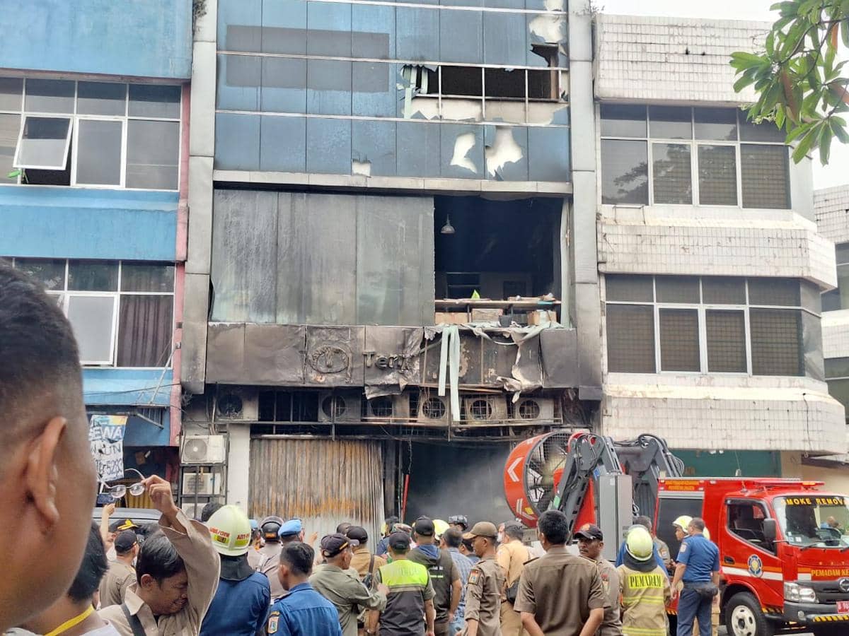 Gedung Terra Drone Kebakaran