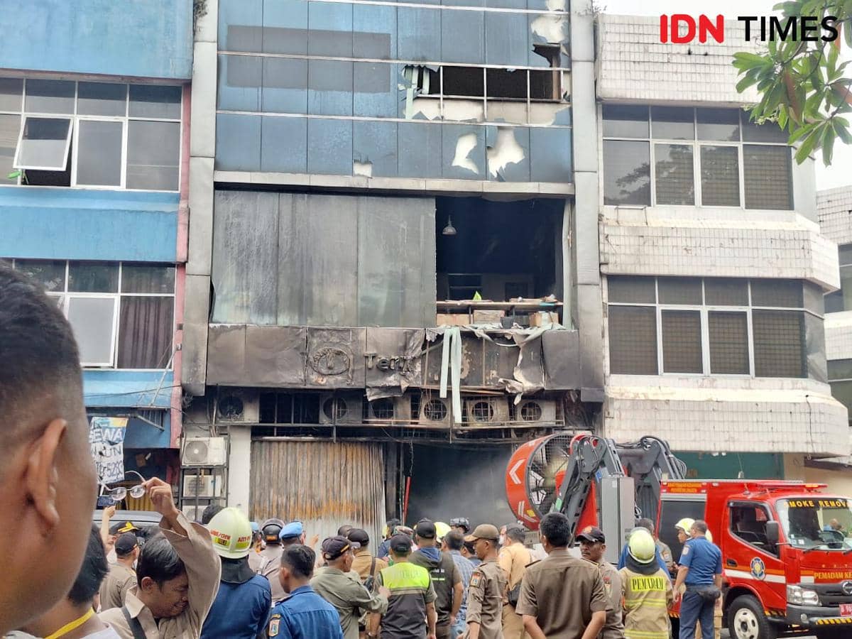 Gedung Terra Drone Kebakaran