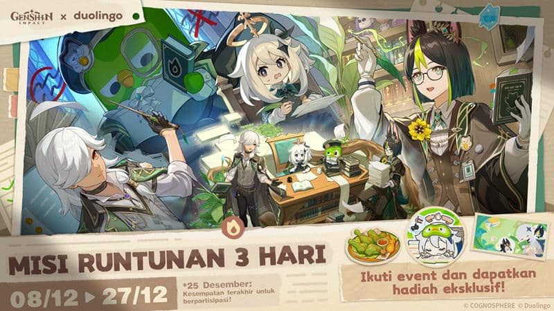 Genshin Impact x Duolingo