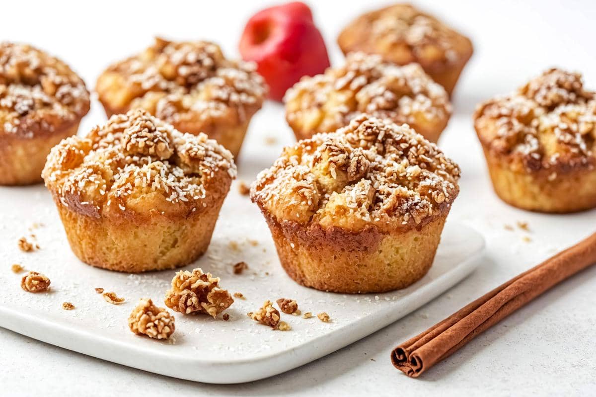 apple crumble muffin