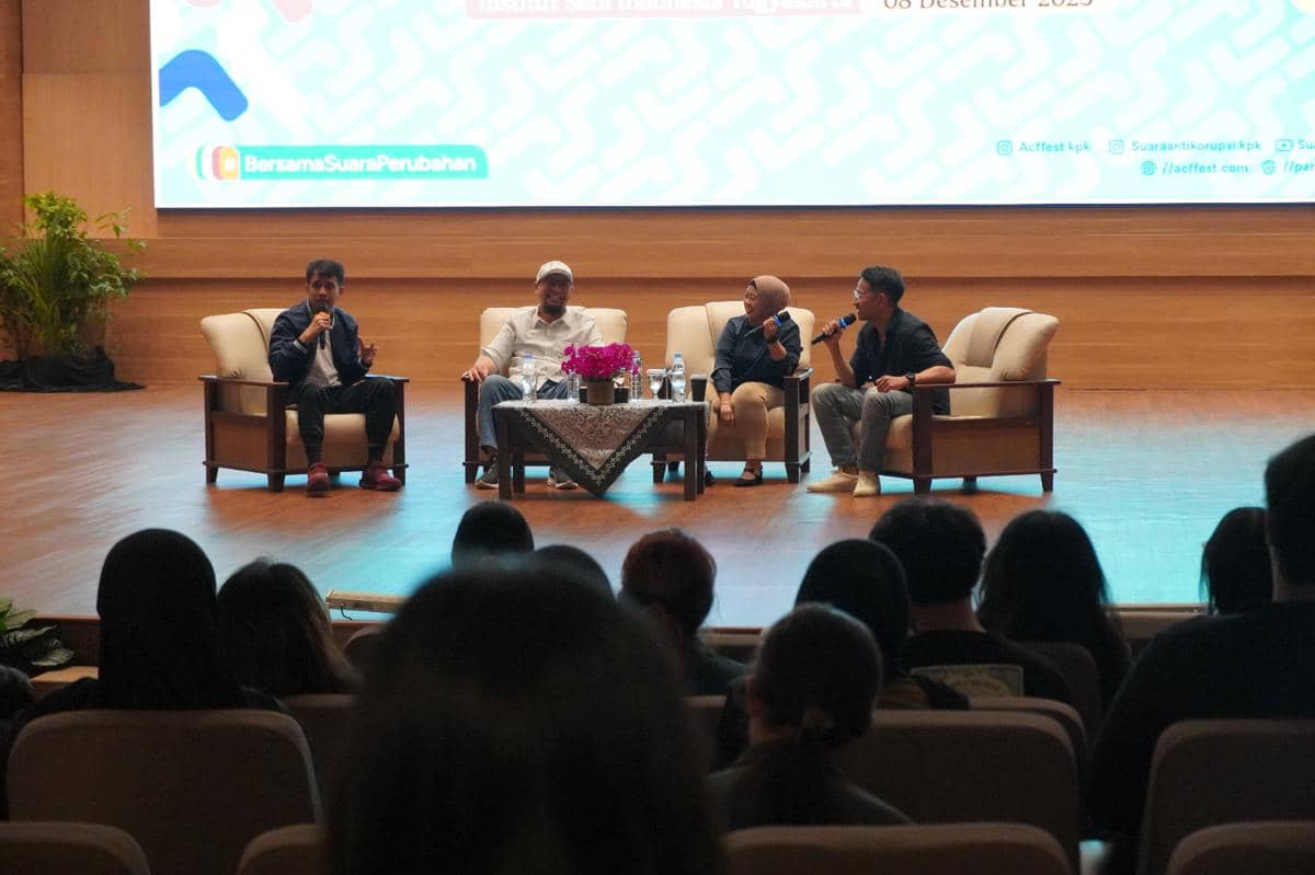 Rangkaian kegiatan Hari Antikorupsi Sedunia (Hakordia) 2025 di ISI Yogyakarta.