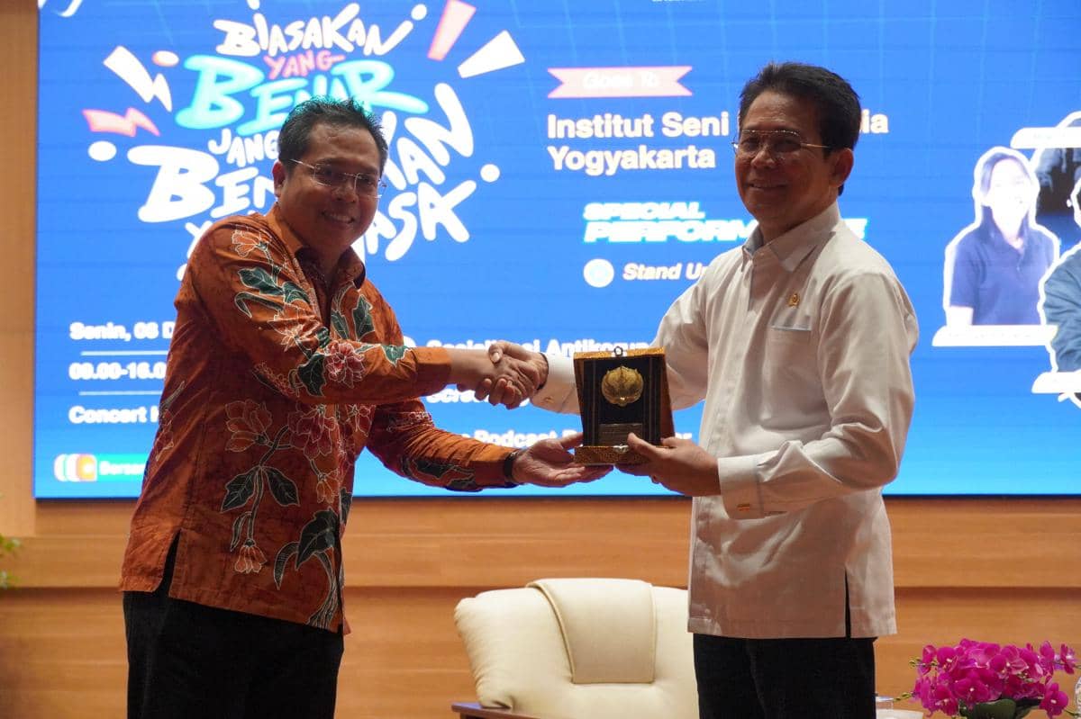 Rangkaian kegiatan Hari Antikorupsi Sedunia (Hakordia) 2025 di ISI Yogyakarta.