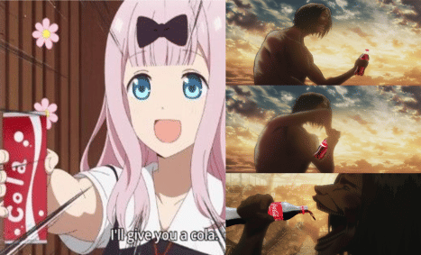 meme anime tentang minuman soda