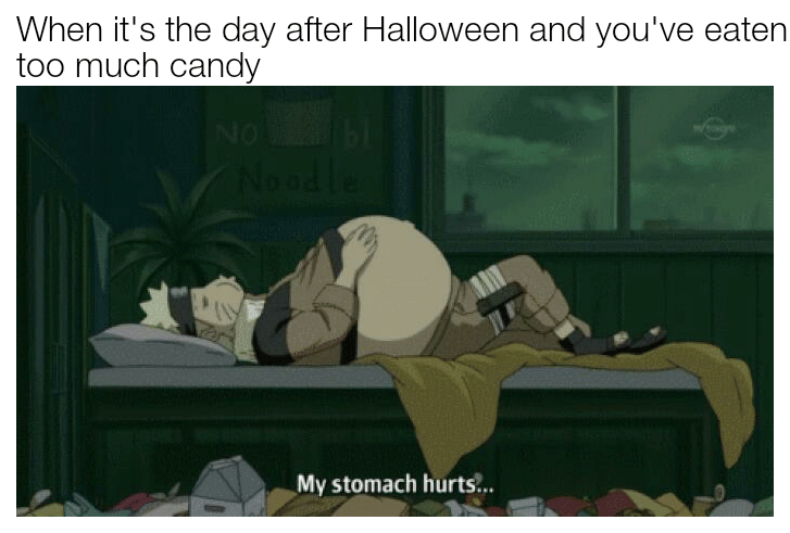 meme anime tentang perut