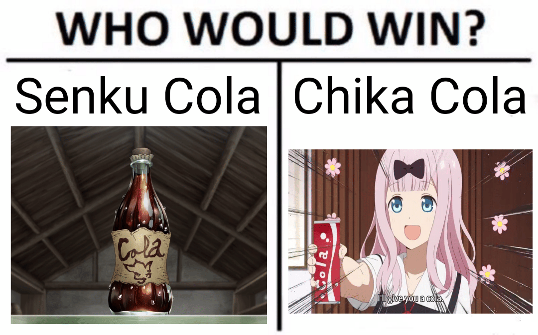 meme anime tentang minuman soda