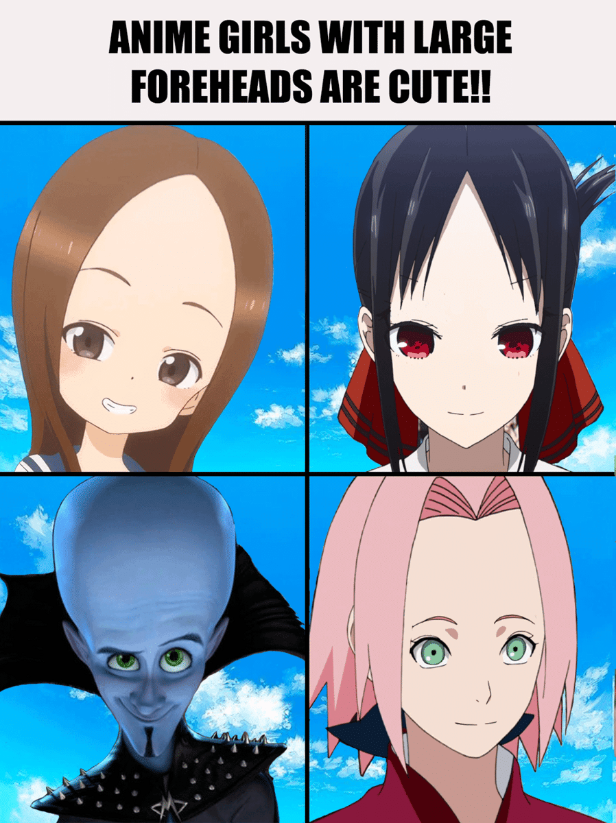 meme anime tentang jidat