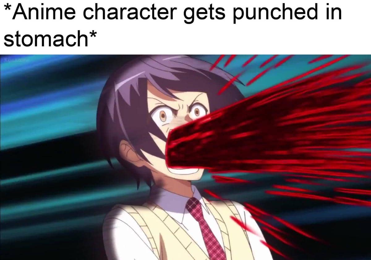 meme anime tentang perut