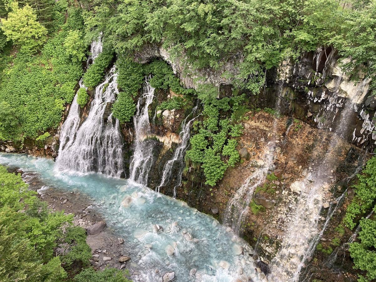potret Shirahige Waterfall