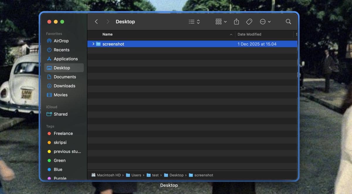 ilustrasi Finder di MacBook