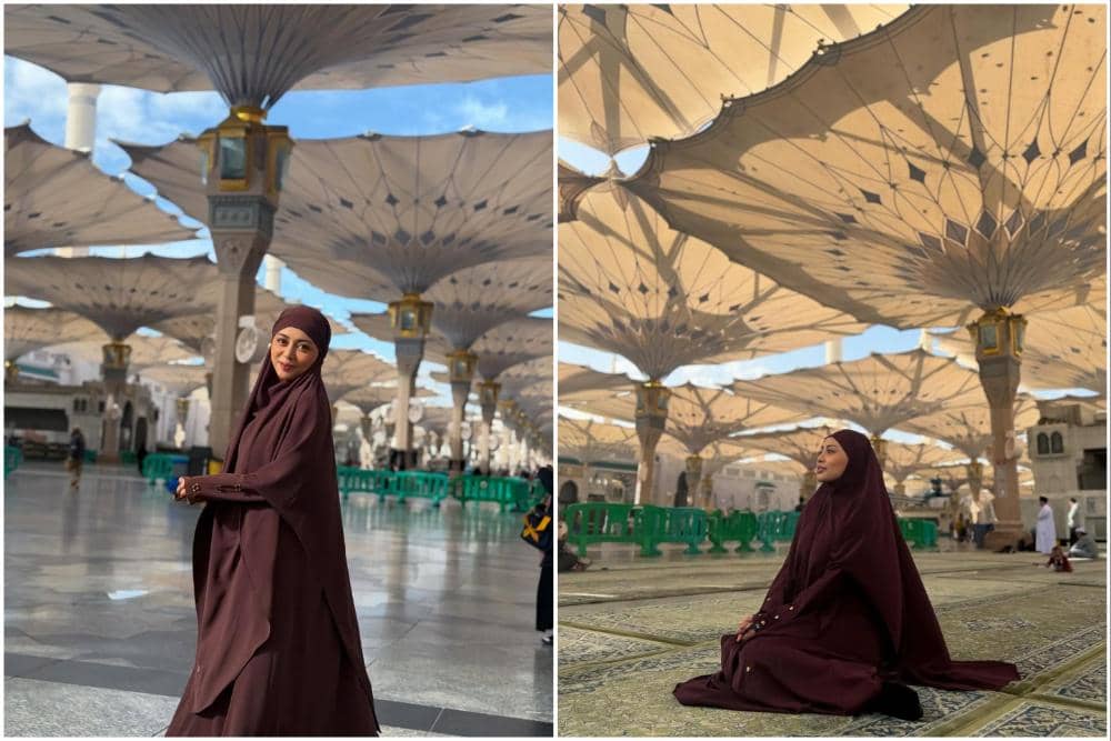 Rachel Vennya di Masjid Nabawi