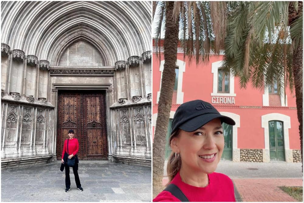 Ira Wibowo jalan-jalan ke Kota Girona, Spanyol.