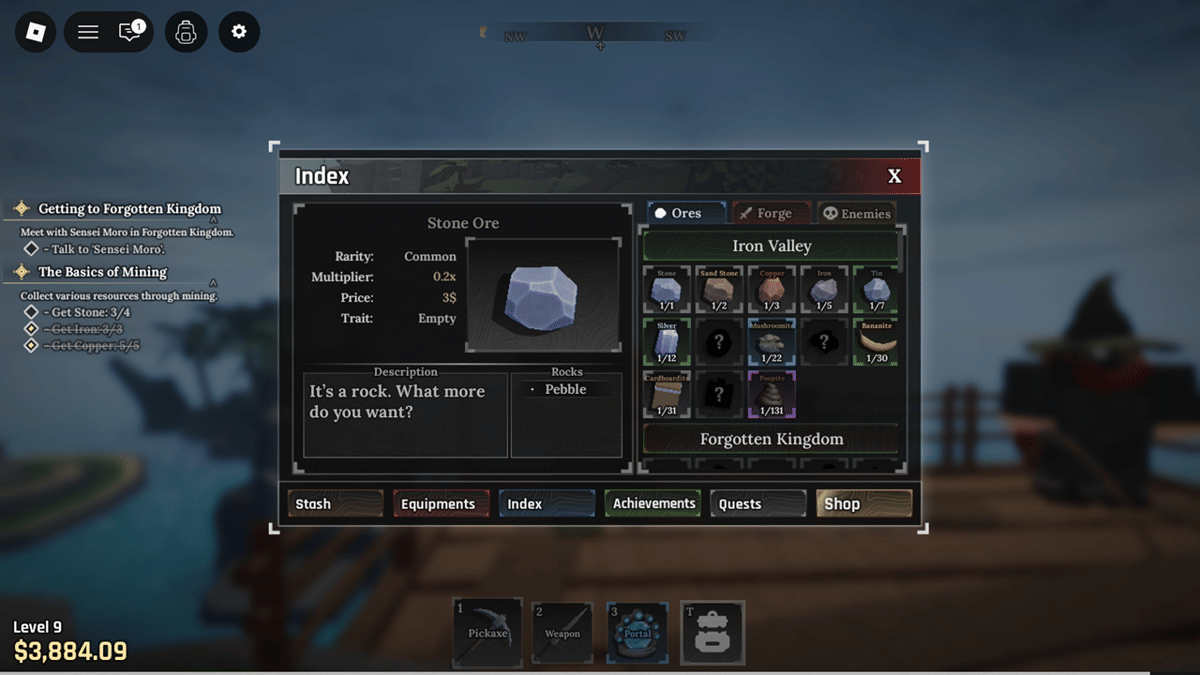 Stone adalah item umum yang harusnya mudah didapatkan