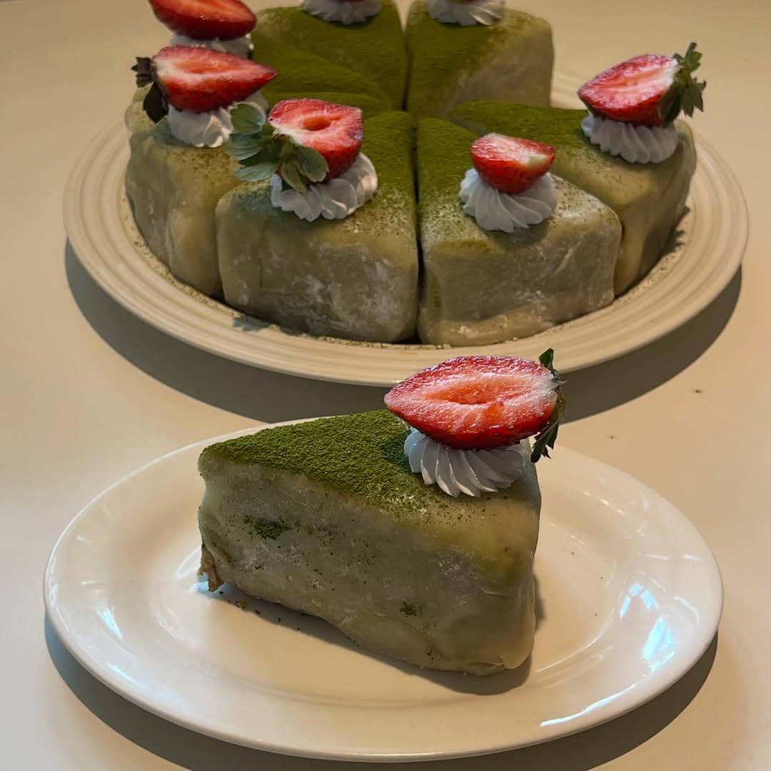 menu Matcha Mochi Cheese Cake di Fruit Crush Bali