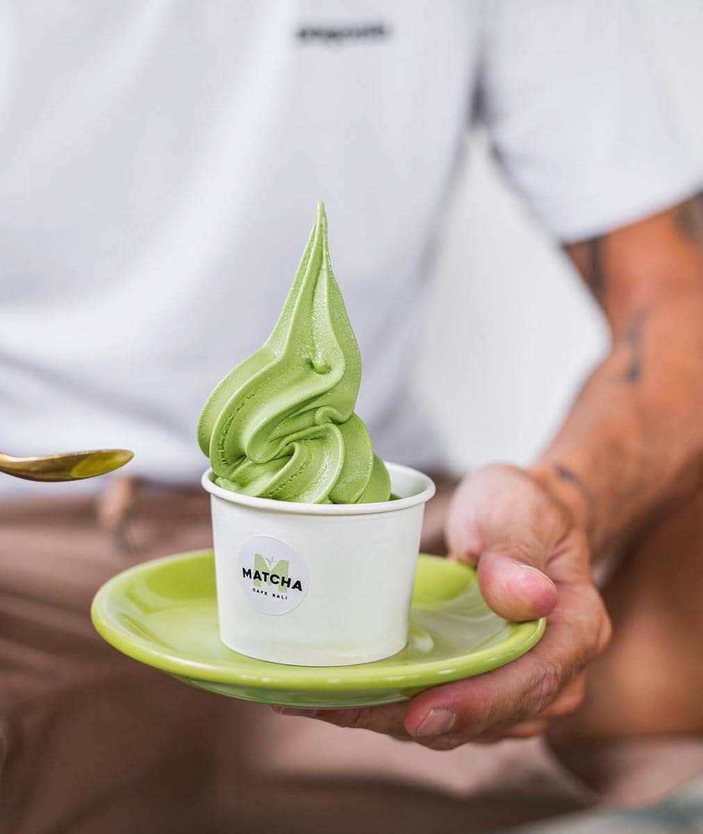 menu Matcha Soft Serve Ice Cream di Matcha Cafe Bali
