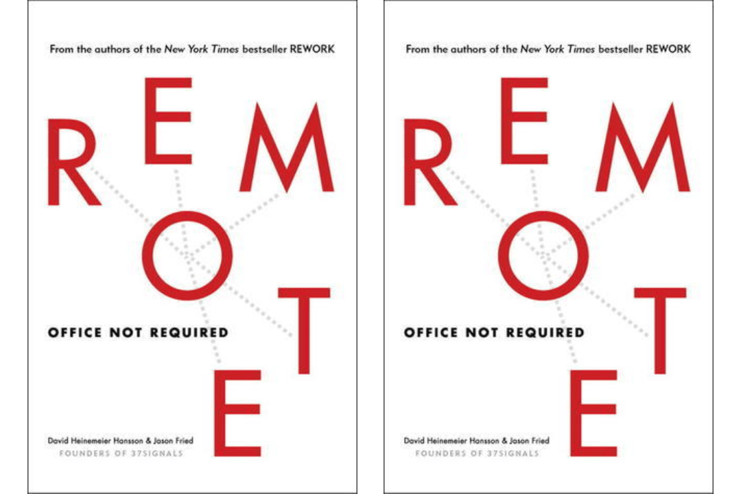 sampul buku Remote: Office Not Required karya David Heinemeier Hansson dan Jason Fried