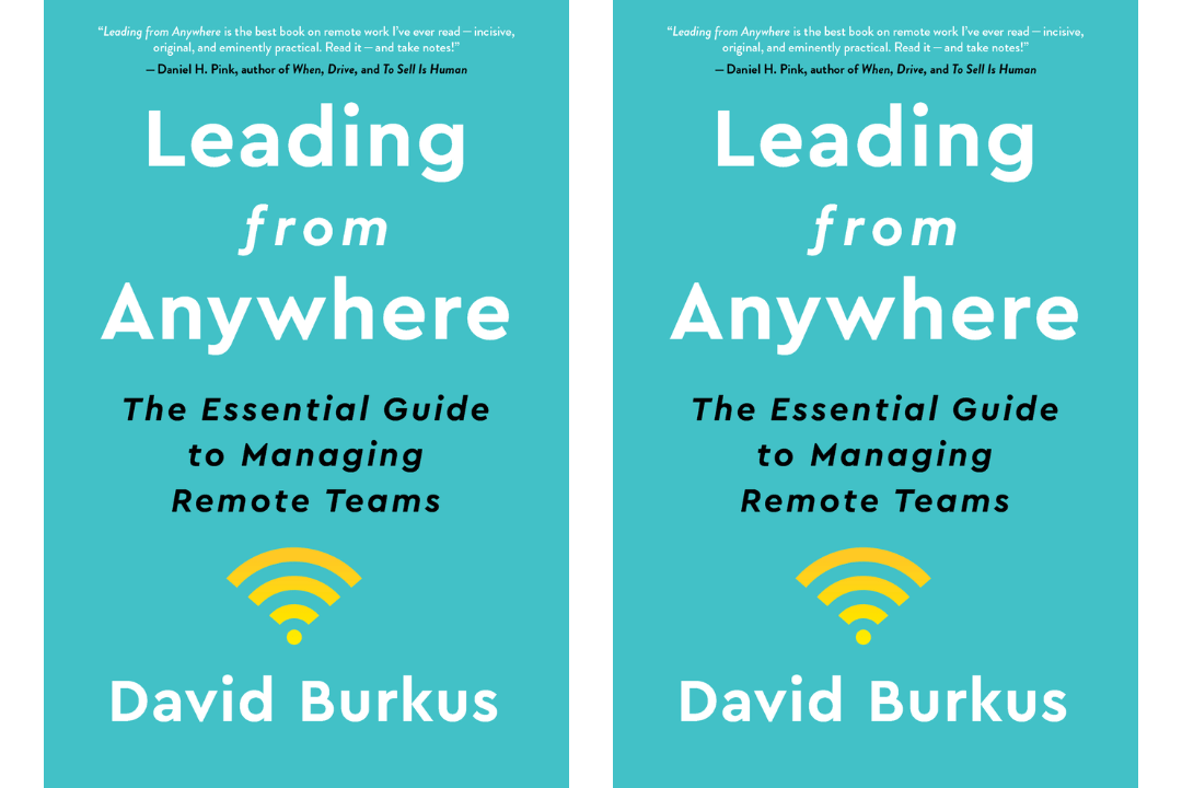 sampul buku Leading From Anywhere: The Essential Guide to Managing Remote Teams karya David Burkus