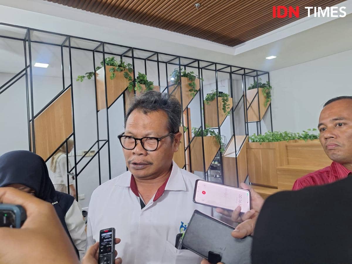 Asisten Deputi Bidang Perlindungan Hak Perempuan Pekerja dan TPPO Kemen PPPA, Prijadi Santoso di kantor Kementerian PPPA