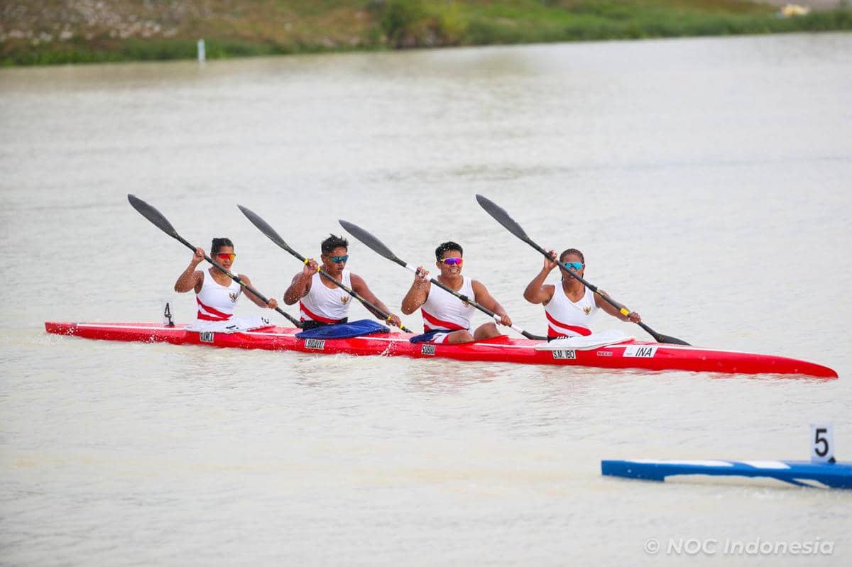 Tim canoe Indonesia di SEA Games 2025. (Dok. NOC Indonesia / Tetuko Merdianto)