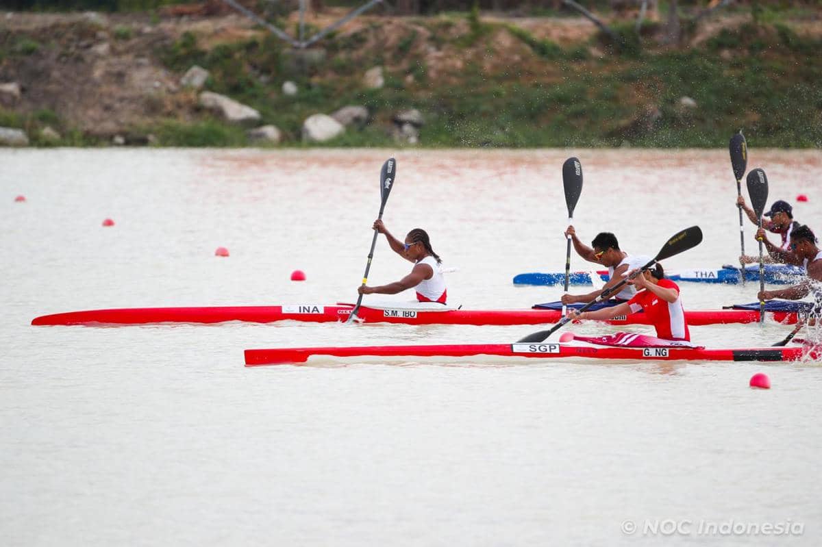 Tim canoe Indonesia di SEA Games 2025. (Dok. NOC Indonesia / Tetuko Merdianto)