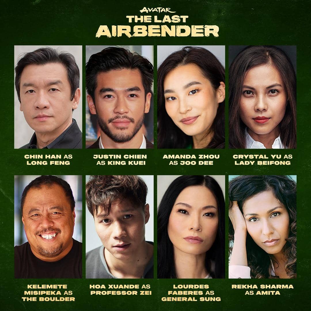Wajah para pemeran dan karakter baru di Avatar: The Last Airbender 2