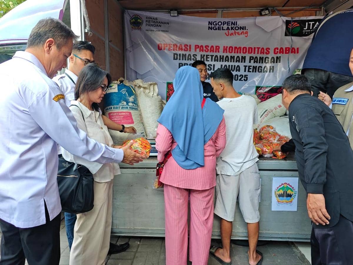 operasi pasar, cabai rawit, cabai merah, tpid jateng