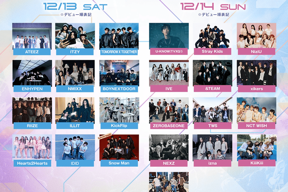 Line up Music Bank Global Festival in Japan 2025