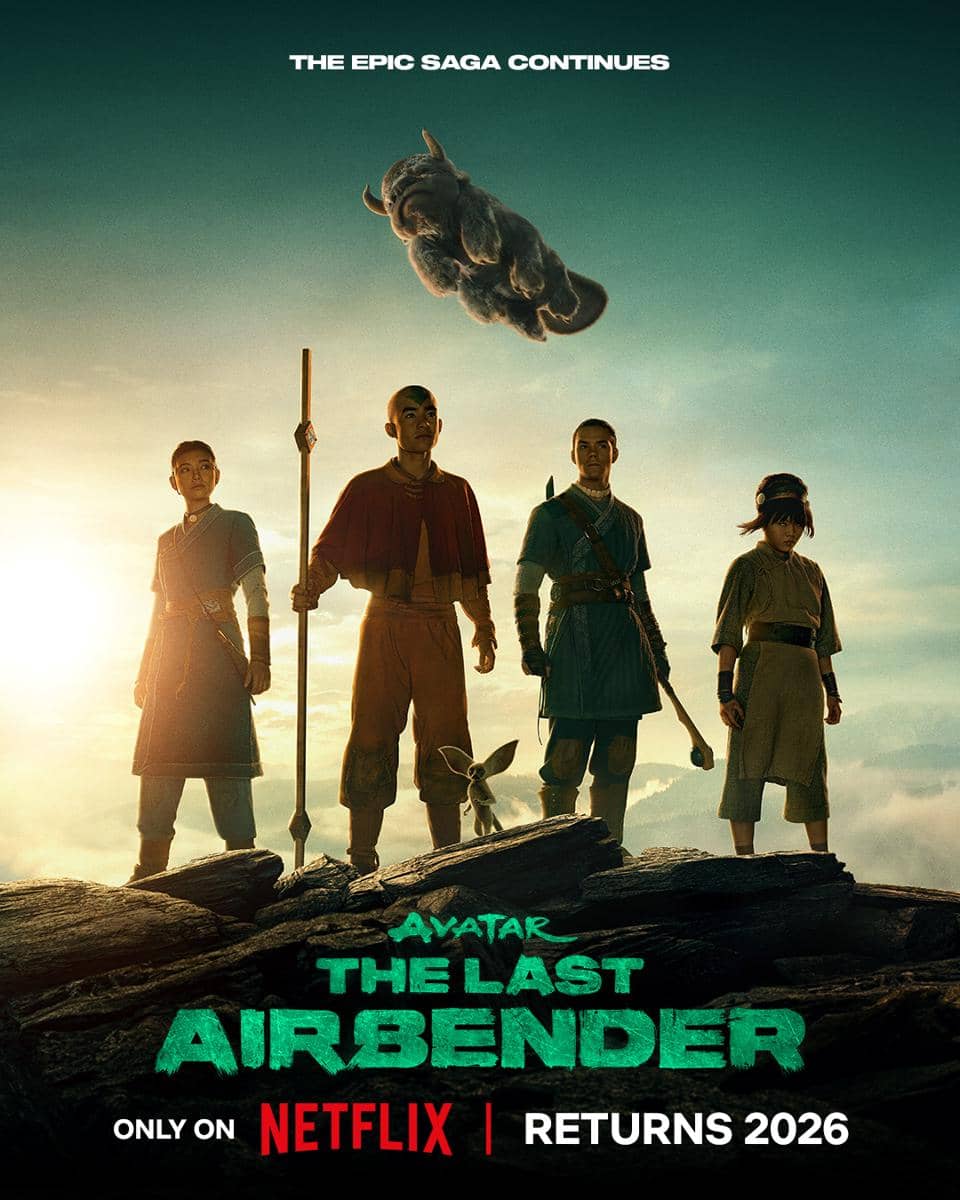 Poster Avatar The Last Airbender season 2. (Dok. Netflix/Avatar: The Last Airbender)