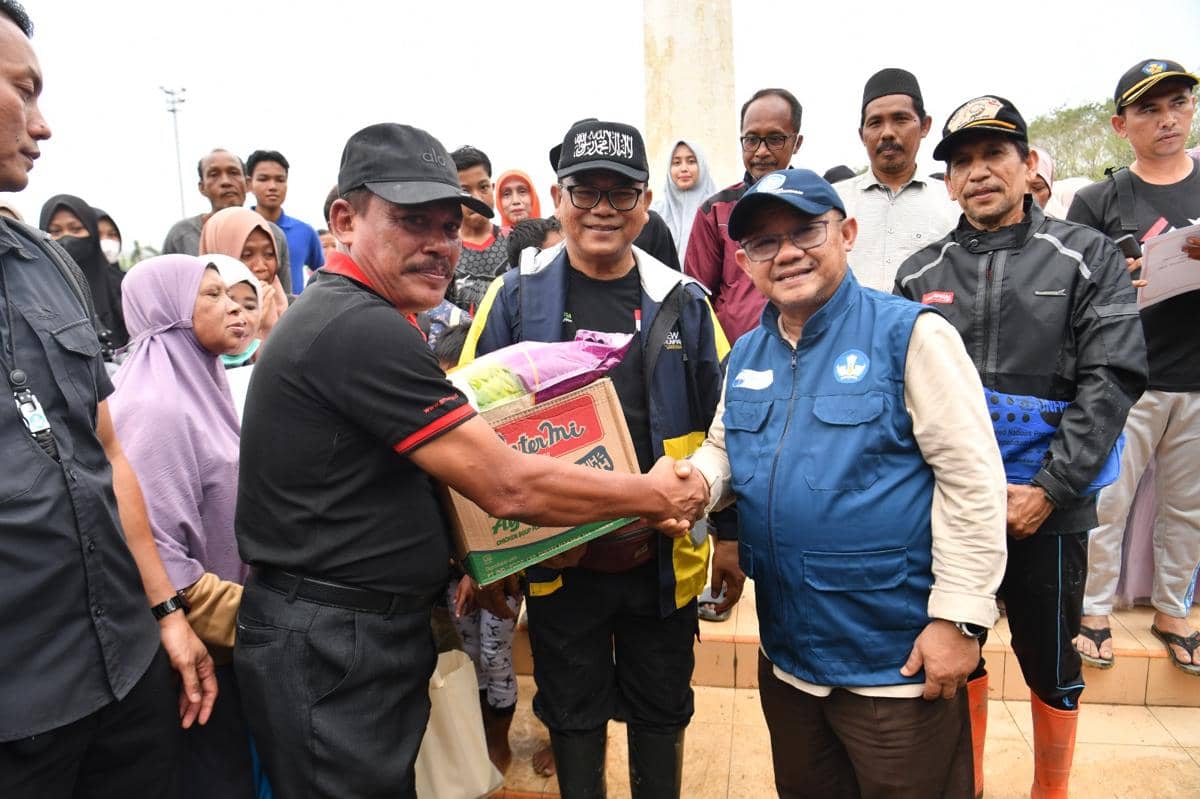 Mendikdasmen Abdul Mu'ti, mengunjungi  wilayah Kabupaten Aceh Tamiang