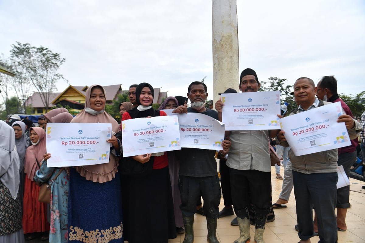 Mendikdasmen Abdul Mu'ti, mengunjungi  wilayah Kabupaten Aceh Tamiang