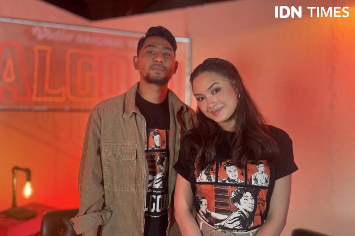 Caitlin Halderman dan Arya Saloka