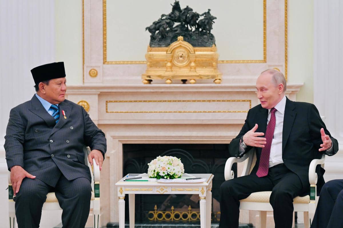 Presiden Rusia, Vladimir Putin bertemu dengan Presiden Prabowo Subianto di Istana Kremil, Rabu (10/12/2025) (dok. Sekretariat Presiden)