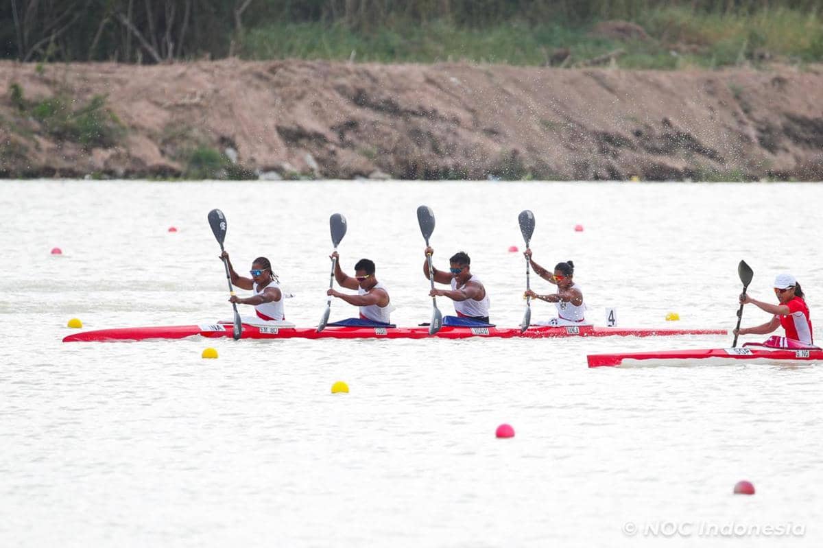 Tim canoe Indonesia di SEA Games 2025. (Dok. NOC Indonesia / Tetuko Merdianto)