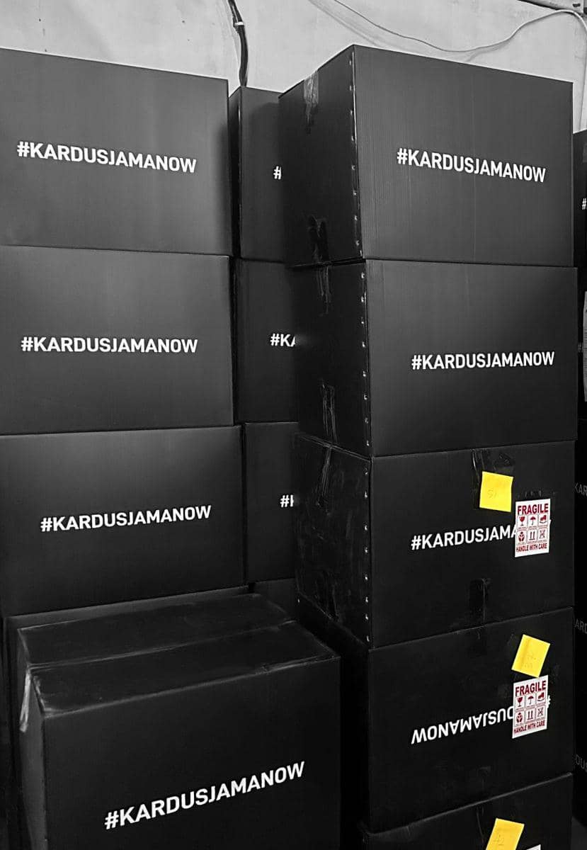 Kardus daur ulang dari ALVAboard