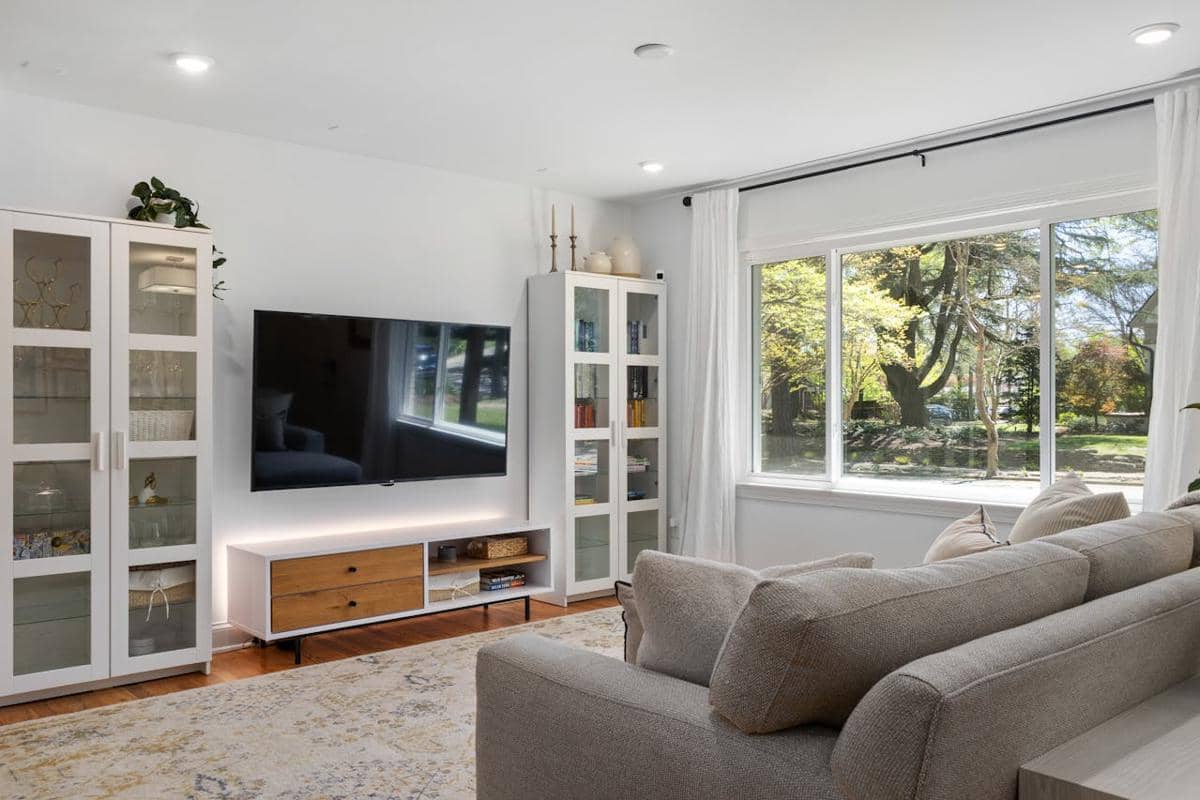 ilustrasi ruang keluarga 