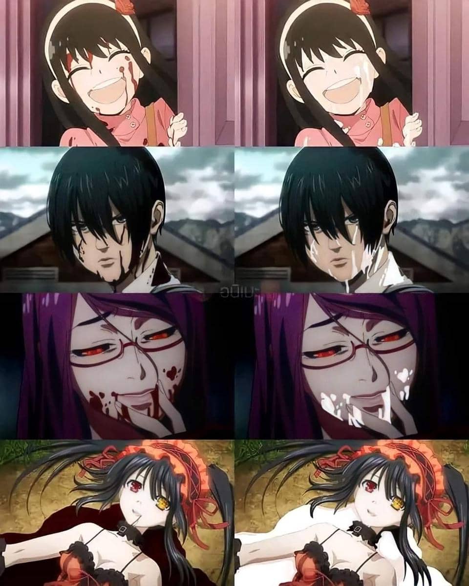 meme adegan anime disensor