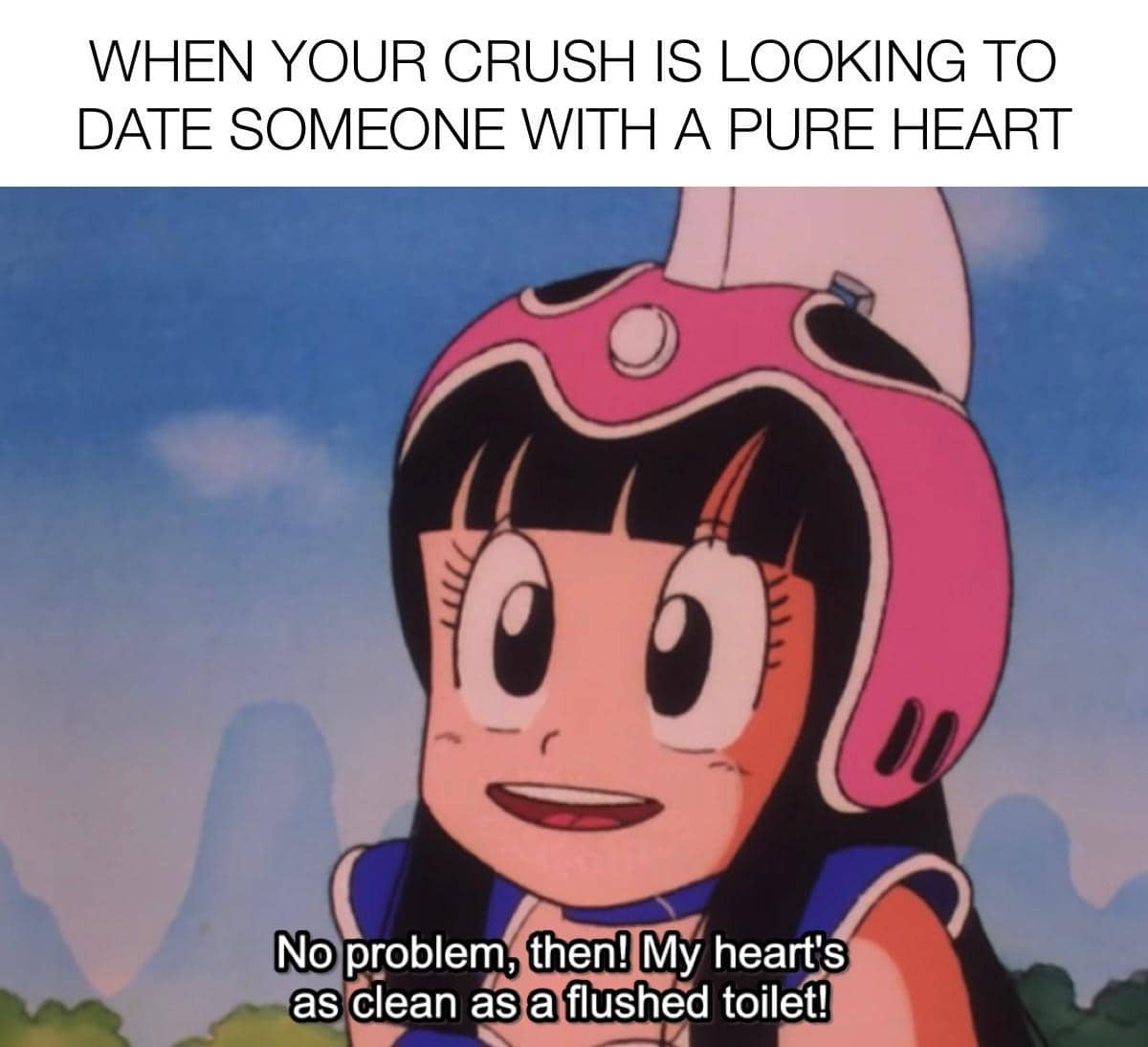 meme anime tentang flush toilet