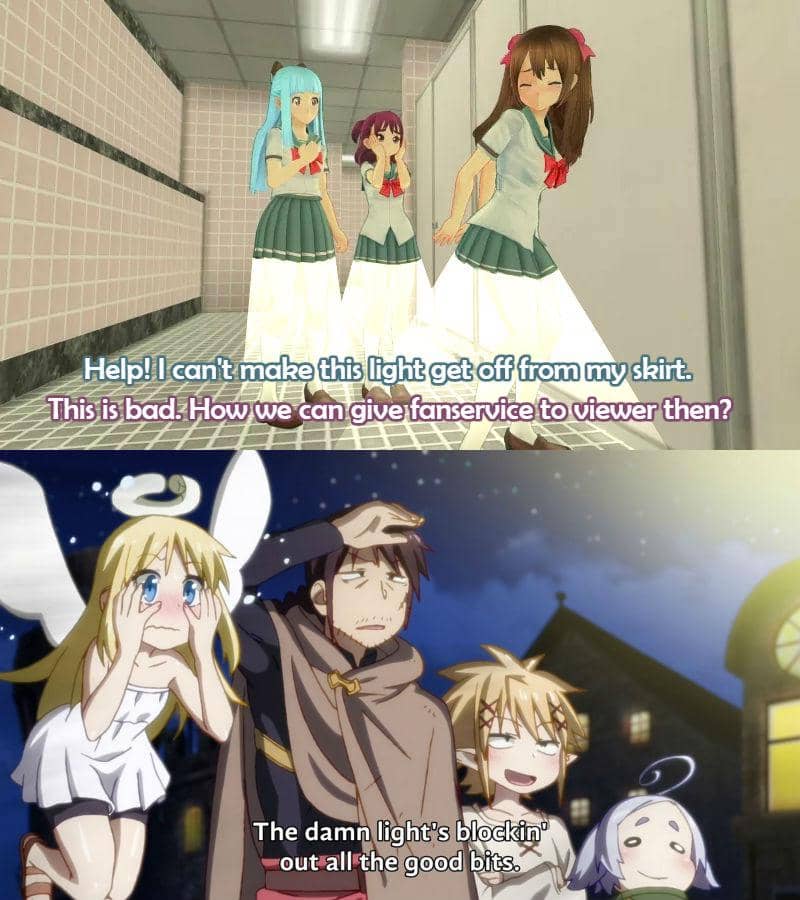 meme adegan anime disensor