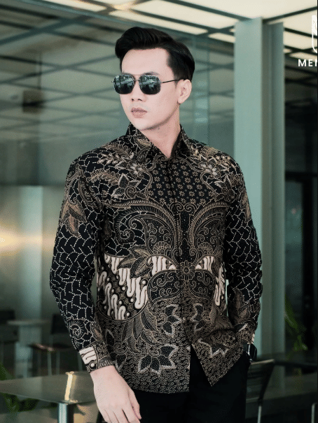Menstyle Batik Kemeja Lengan Panjang Sambada