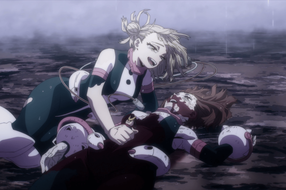 Himiko mengorbankan nyawanya untuk menyelamatkan Ochaco.